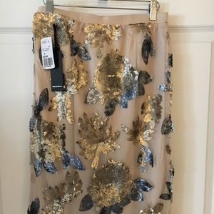 Forever21 Gold Sequin Skirt